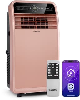 Klarstein Mobiele airconditioner met luchtafvoerslang, 4-in-1 airconditioner met ventilator, luchtontvochtiger & nachtmodus, Kleine & draagbare airconditioner met app-bediening, 12000 BTU Laag verbruik,5 kW voor 59 m² - Afstandsbediening Timer — thumbnail 13
