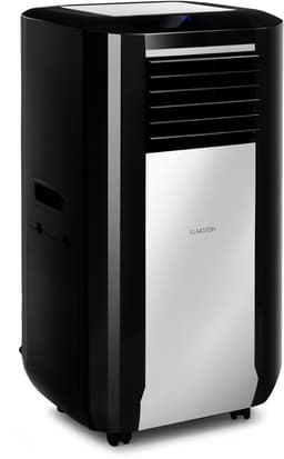 Klarstein airconditioner, 5-in-1 mobiele airconditioner, luchtontvochtiger, ventilator, nachtmodus, antibacteriële luchtreiniger, zeer stille & mobiele airconditioner met luchtafvoerslang, 15000 BTU, pikzwart,4 kW voor 72 m² - Afstandsbediening — thumbnail 1