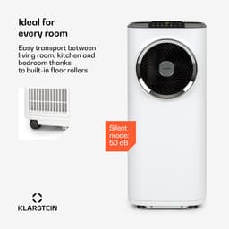 Klarstein mobiele airconditioner met luchtafvoerslang, 5-in-1 airconditioner, ventilator, luchtontvochtiger, luchtreiniger & nachtmodus, app-bediening, kleine & draagbare airconditioner voor thuis & op kantoor, 12000 BTU,4 kW voor 59 m² 50 dB — thumbnail 10