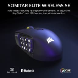 Corsair Scimitar Elite Wireless SE - Draadloze Gaming Muis - Rechtshandig - Bluetooth - Optisch - 33000 DPI - Zwart — thumbnail 8