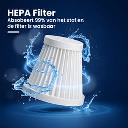 CarMe 2-in-1 Auto Stofzuiger - Zuigen & Blazen - Kruimeldief - 7 Opzetstukken - Oplaadbaar - Handstofzuiger - Air Duster - Zwart — thumbnail 6