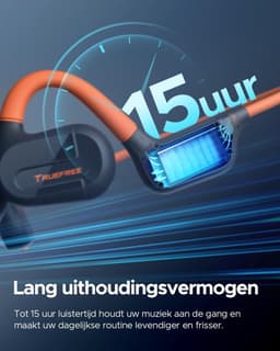 Bone Conduction Headphone - Koptelefoon voor Activiteiten - Draadloos - Bleutooth - Zwart — thumbnail 2