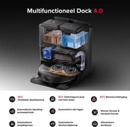 Roborock Saros Z70 – Robotstofzuiger en dweilrobot – Met OmniGrip-arm – 22.000 Pa – Aangedreven door AI – 7,98 cm ultradun – FlexiArm Riser – Tech AdaptiLift-chassis – Vermijdt obstakels – Multifunctioneel dock 4.0 — thumbnail 11