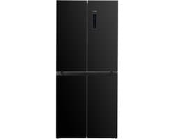 PRIMO PR182MD Koelvriescombinatie – Amerikaanse Koelkast – 4 deuren – No Frost - Energieklasse C – 362 liter (237 + 125) - Zwart
