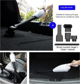 DL Auto Stofzuiger Draagbare Handheld Nat Droog Autostofzuiger Met Sterke Zuigkracht Car Vacuum Cleaner — thumbnail 3