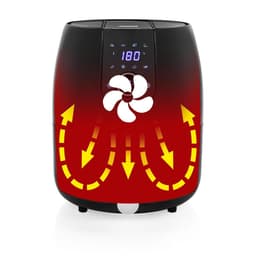 Princess Digitale Airfryer XXL 182025 - Heteluchtfriteuse - 4.5 liter - 8 voorgeprogrammeerde programma’s - Inclusief grillrek - 1500 W - Zwart — thumbnail 5