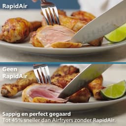 Philips 4000 Series Dual-Stacked Dubbele Airfryer – NA460/00 - 2 Lades (Sync) – 10 L – Tot 6 Personen – Bespaart 45% Ruimte — thumbnail 7