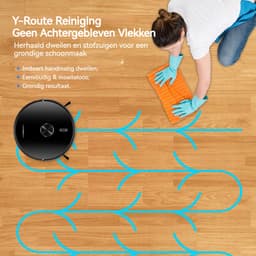 LIECTROUX X6 – Robotstofzuiger met Dweilfunctie – 6500Pa Sterke Zuigkracht – LDS LiDAR Navigatie & Uitgebreide Mapping – 2-in-1 Stof- en Waterreservoir – Virtuele Muren – Geschikt voor Tapijt & Dierenharen – App & Spraakbesturing — thumbnail 4