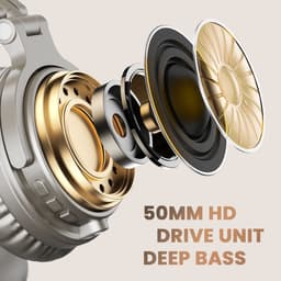 OneOdio - Pro C Silver - Bluetooth - Champagne Goud - Hoofdtelefoon - Over ear - Koptelefoon — thumbnail 11