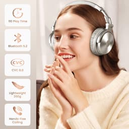 OneOdio - Pro C Silver - Bluetooth - Champagne Goud - Hoofdtelefoon - Over ear - Koptelefoon — thumbnail 7
