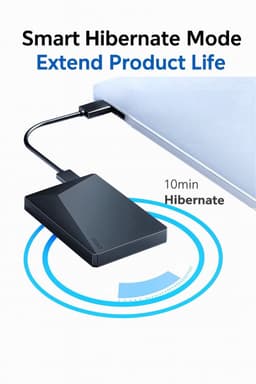 Eaget HDD schijf - Externe harde schijf - 1TB (2x500GB) dubbele schijf van 2x500GB - Externe harde schijven – Harde schijf – Plug and Play — thumbnail 3