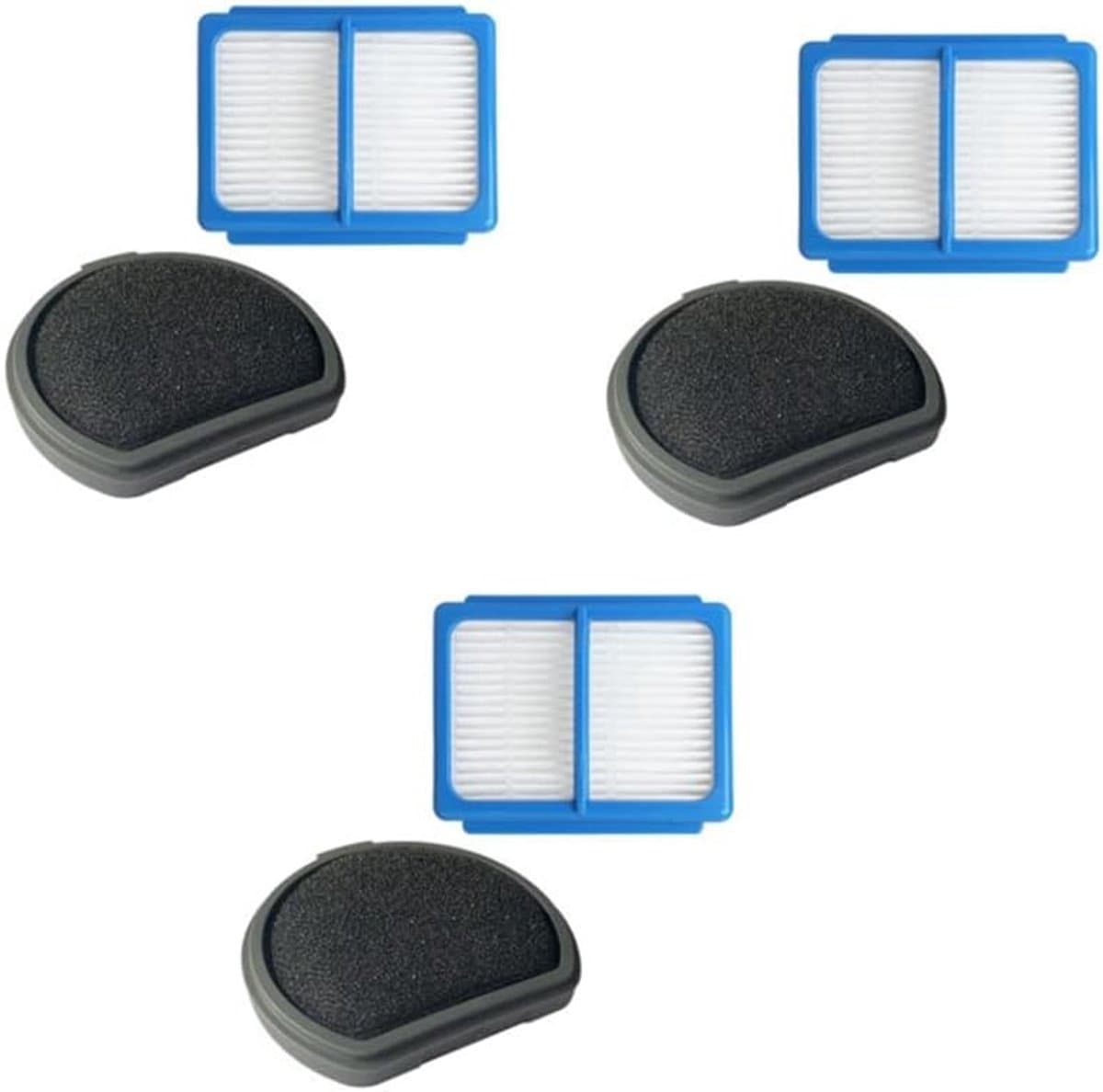 6-delig Filters geschikt voor de AEG QX9 steelstofzuiger - Stofzuiger onderdeel - Filters — afbeelding 1
