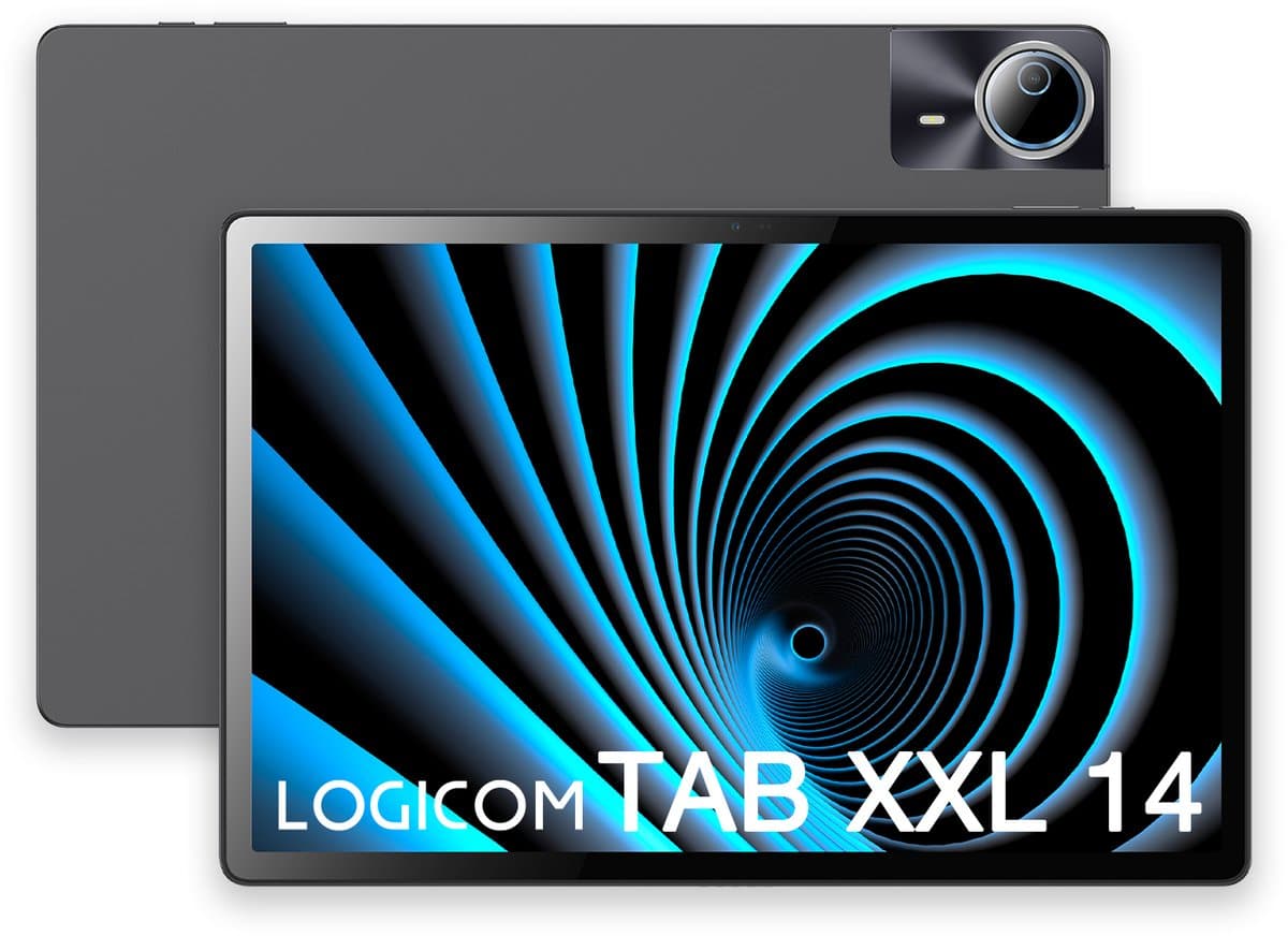 Logicom - Tablet 14 XXL - 128GB - 14 Inch - 4GB RAM - Octa Core - Zwart - Wifi - Android 15 — afbeelding 1