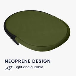 kwmobile hoes geschikt voor Anker Soundcore Q20i - 20 x 16 cm - Beschermhoes voor headset in olijfgroen - Van neopreen — thumbnail 5