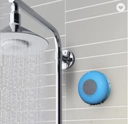 Mini waterdichte Bluetooth-doucheluidspreker/MP3-luidspreker voor in bad/blauw — thumbnail 3
