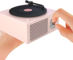 JeiibrZui Vintage Bluetooth-Luidspreker - Retro Cadeau Voor Meisjes - Krachtig Geluid 5W Met Heldere Bassen - 1 Stuk - Roze — thumbnail 5