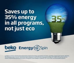 Beko b300 BM3WFT3841W wasmachine Voorlader 8 kg 1400 RPM Wit — thumbnail 5