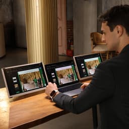 Portable Monitor 16" Inch Tri Screen - Geschikt voor laptops van 13" t/m 17.3" Inch - Gratis Reistas - Laptop scherm extender - Draagbare monitor - 16 inch monitor — thumbnail 8
