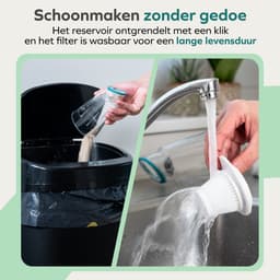 Wellewares - Kruimelzuiger Snoerloos - Handstofzuiger Draadloos - Nat en Droog Zuigen - Groen Wit — thumbnail 3
