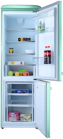 Helvetia Retro Koel-vriescombinatie HRCBGR300PEV1 - Groen - 300L - Led Verlichting - XL - 192cm Hoog — thumbnail 18