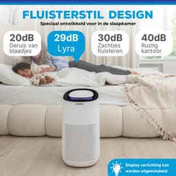 Sofresh luchtreiniger met app - 80 m² - Automatische stand + 6-in-1 filtersysteem - Luchtkwaliteitsindicator - Ionisator - UV - Luchtfilter - Air purifier met HEPA-filter — thumbnail 5