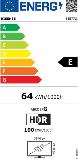 Hisense 55E77Q - 55 inch - 4K QLED - 2025 — thumbnail 13