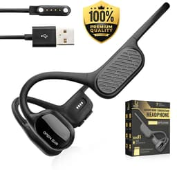 LUXIER Bone Conduction Headphone – IP68 Waterdicht – 32GB Geheugen – Open-Ear - Sport Headset – Draadloze Oortjes – Bluetooth 5.3 – Geschikt voor elk Apparaat – Black Friday Deal — thumbnail 1
