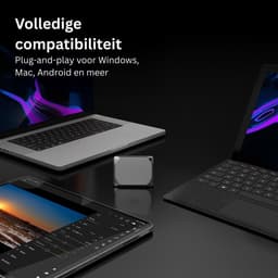 CLVP® Harde Schijf Extern - Draagbare - 1TB Opslag - Zwart — thumbnail 6