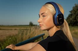 Grixx Bluetooth Koptelefoon On-Ear – Draadloos & Bedraad – Microfoon – 10 uur batterij – Lichtgewicht (150g) – Blauw — thumbnail 5