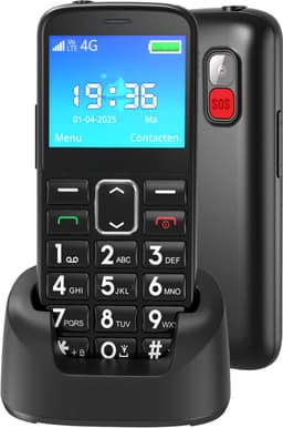 Senzo Senioren Telefoon - 4G - SOS-knop - GSM - Senioren Mobiele Telefoon - Simlockvrij - Incl. Simkaart - Nederlandstalig — thumbnail 1