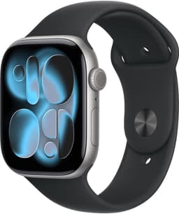 Apple Watch 11 - Wifi - 46mm - Space Grey Aluminium Case with Black Sport Band - M/L — thumbnail 2