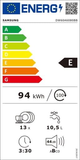 Samsung DW60A6080BB Volledig ingebouwd 13 couverts — thumbnail 2