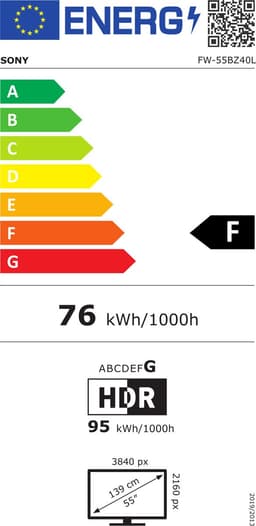 Sony BRAVIA Professional FW-55BZ40L display — thumbnail 2