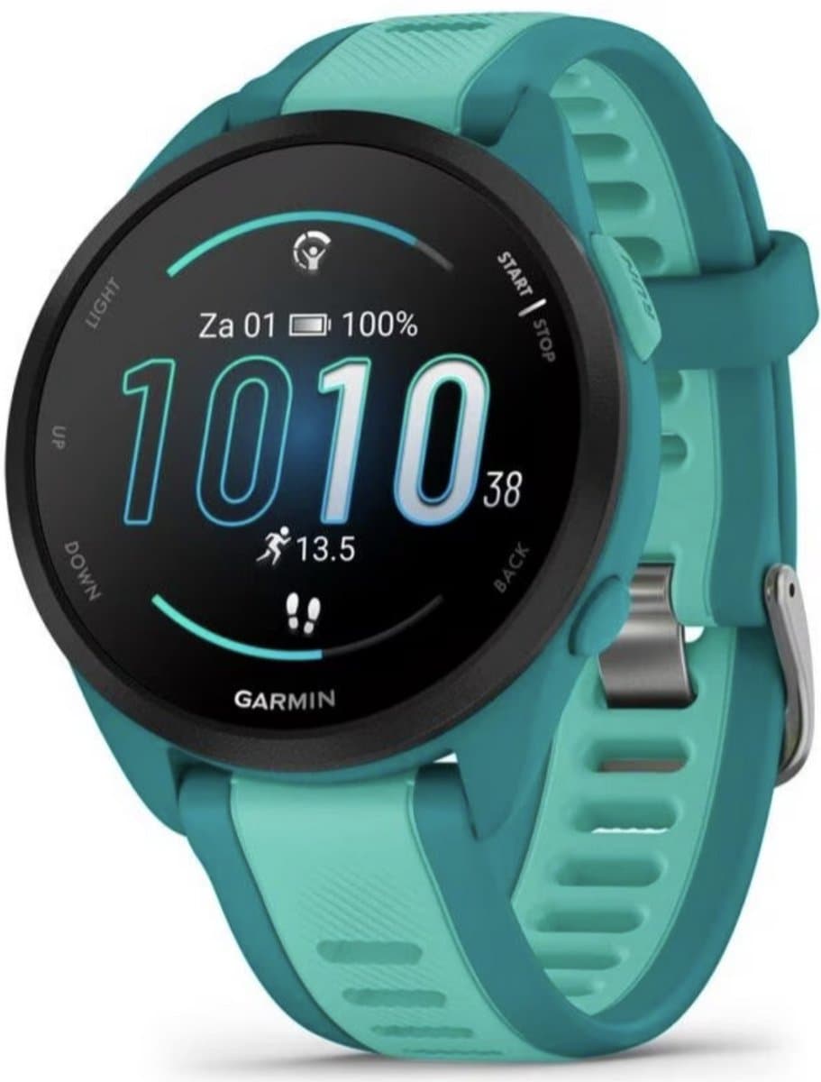 Garmin Forerunner 165 Music - Hardloophorloge - 43 mm - Turquoise-Aqua — afbeelding 1