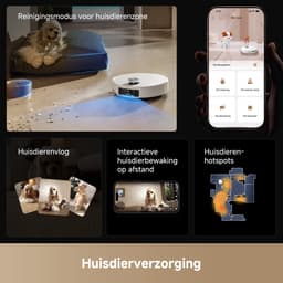 Dreame Matrix10 Ultra White – Robotstofzuiger én dweil met automatische dweilwissel – 30.000 Pa zuigkracht – 100°C zelfreinigend systeem – Voor tapijt, harde vloeren en drempels — thumbnail 13