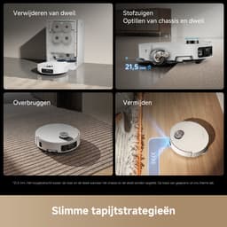 Dreame Matrix10 Ultra White – Robotstofzuiger én dweil met automatische dweilwissel – 30.000 Pa zuigkracht – 100°C zelfreinigend systeem – Voor tapijt, harde vloeren en drempels — thumbnail 12