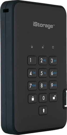 iStorage diskAshur2 SSD - externe harde schijf - 256 GB - SSD - Cijfercode - Zwart — thumbnail 2