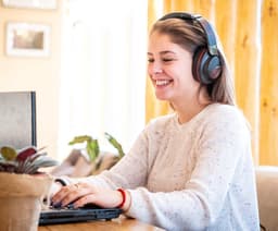 PowerLocus MoonFly Koptelefoon Over-Ear met Passief Noise Cancelling, Draadloze Hoofdtelefoon, Voice Assistant Activation - Zwart/Rood — thumbnail 7