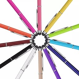 Stylus pen 2 in 1 | Inclusief balpen voor iPad - Samsung -  Smartphone - Laptop - Universeel - Tablet - Touch Pen - Touchscreen Pen | Zwart — thumbnail 3