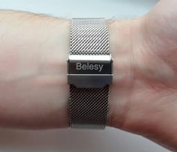 Belesy® SMART - Smartwatch Dames - Smartwatch Heren - Horloge - Bluetooth Bellen - Stappenteller - 1.3 inch - Kleurenscherm - Full Touch - Zilver - Staal - Moederdag — thumbnail 11