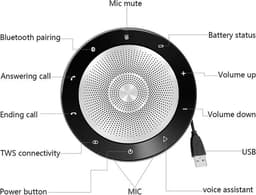 eMACROS MC919 Speakerphone - Conferencetelefoon - Vergadertelefoon — thumbnail 3