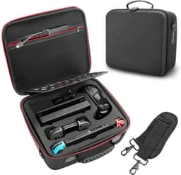 YONO Opbergtas XL geschikt voor Nintendo Switch - OLED - Beschermhoes - Koffer - Case - Hoes - Accessoires - Zwart — thumbnail 1