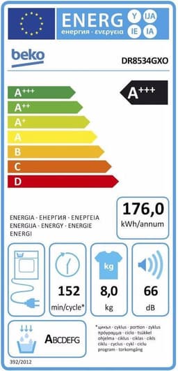 Beko DR8534 GX0- Warmtepompdroger — thumbnail 10