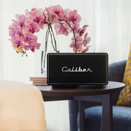 Caliber Retro Speaker - Bluetooth Speaker - Vintage Speaker - 200 Watt Vermogen - Bluetooth - TWS - Bass en Treble regelbaar (HFG411BT-SBL) — thumbnail 6