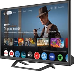 STRONG - TV 24” (60 cm) HD SRT24HG4723C Smart Google TV - 12V Ideaal Caravan, camping, boot - Geïntegreerde drievoudige tuner - 2 HDMI-poorten (1 ARC) + 1 USB-poort + Mini-AV + Antenne/Sat-aansluiting - Zwart — thumbnail 4