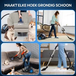 AG3100 Stofzuiger Zonder Zak - Stofzuigers - Vacuum Cleaner Zakloos - Geschikt Voor Dierenharen -900W - Sterke Zuigkracht - Blauw — thumbnail 10