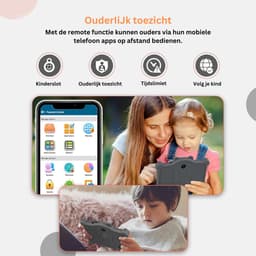 White-Label® Kindertablet Vanaf 3 Jaar - Tablet Kinderen - Kinderspeelgoed - Grijs — thumbnail 2