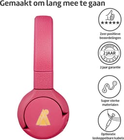 POGS - The Gecko 2 - Draadloze on-ear kinder koptelefoon - Bluetooth - Veilige volumebegrenzing - Duurzaam - Gratis app voor extra functies - rRoze — thumbnail 11