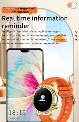 WizBay Premium Select® Smartwatch 1.52 Inch AMOLED - Bellen - Wireless Charging - Kompas - Hartslag O2 en Bloeddruk - Multi Sport - Zilver - Zwart Lederen Band extra Zwarte TPU Band — thumbnail 6