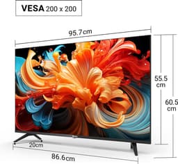 TuTu Android Smart TV - LED 4K UHD - 43 inch/110 cm - Frameless Design - Tripple Tuner DVB-T/T2/S/S2/C - HDMI x3, USB x2, CI+ - Voice Controle & Streaming apps - Geassembleerd in Eindhoven - TUS43UQ1A — thumbnail 7